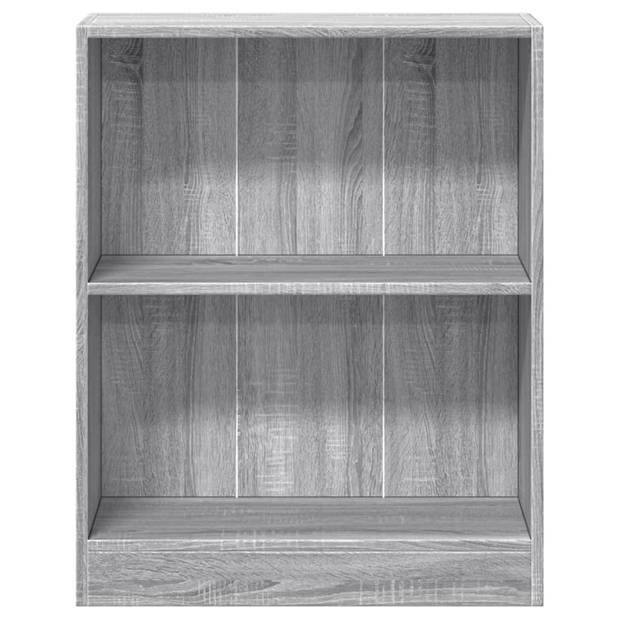 vidaXL Boekenkast 60x24x76 cm bewerkt hout grijs sonoma eikenkleurig