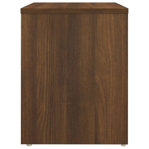 vidaXL Nachtkastjes 2 st 40x30x40 cm bewerkt hout bruin eikenkleur