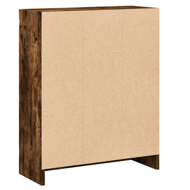 vidaXL Boekenkast 60x24x76 cm bewerkt hout gerookt eikenkleurig