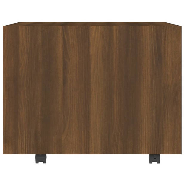 vidaXL Salontafel 55x55x40 cm bewerkt hout bruin eikenkleur