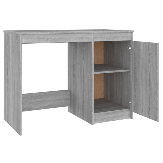 The Living Store Bureau - Modern - Bureau - 100 x 50 x 76 cm - Grijs Sonoma Eiken