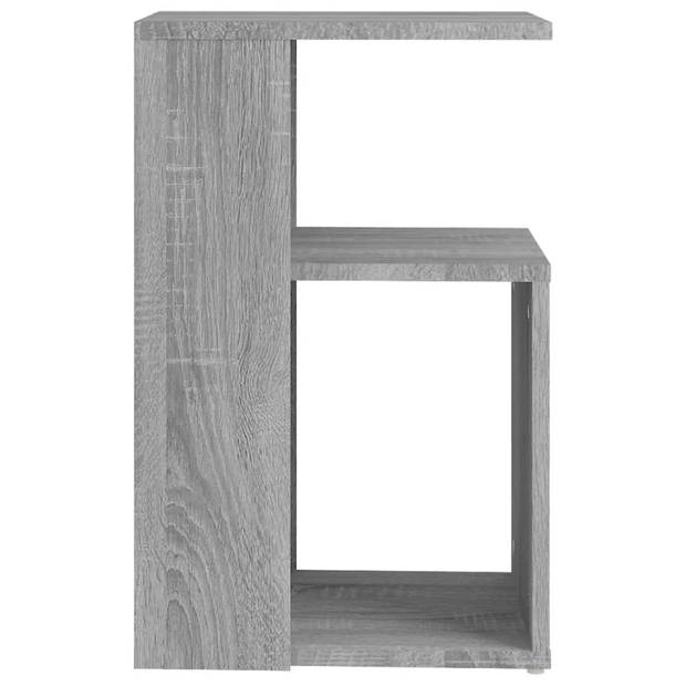 vidaXL Bijzettafel 36x30x56 cm bewerkt hout grijs sonoma eikenkleurig