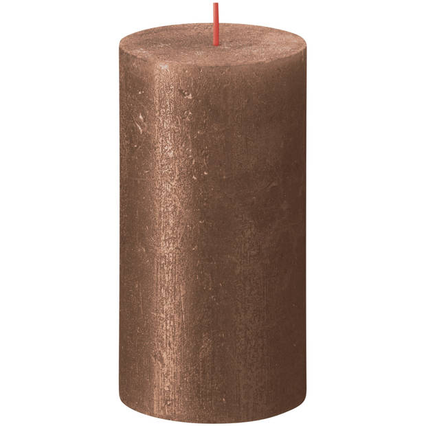 Bolsius Stompkaars Shimmer Copper - Ø68 mm - Hoogte 13 cm - Koper - 60 Branduren