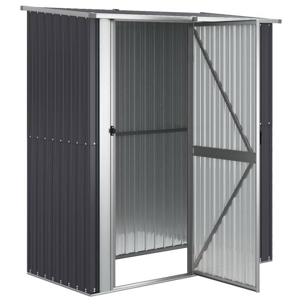 vidaXL Tuinschuur 180,5x97x209,5 cm gegalvaniseerd staal antraciet