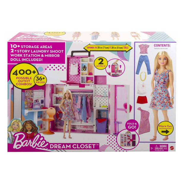 Barbie Super Kledingkast - Speelfigurenset