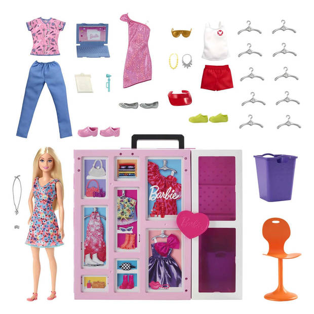 Barbie Super Kledingkast - Speelfigurenset