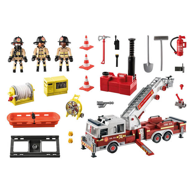 PLAYMOBIL City Action Brandweerwagen: US Tower Ladder - 70935