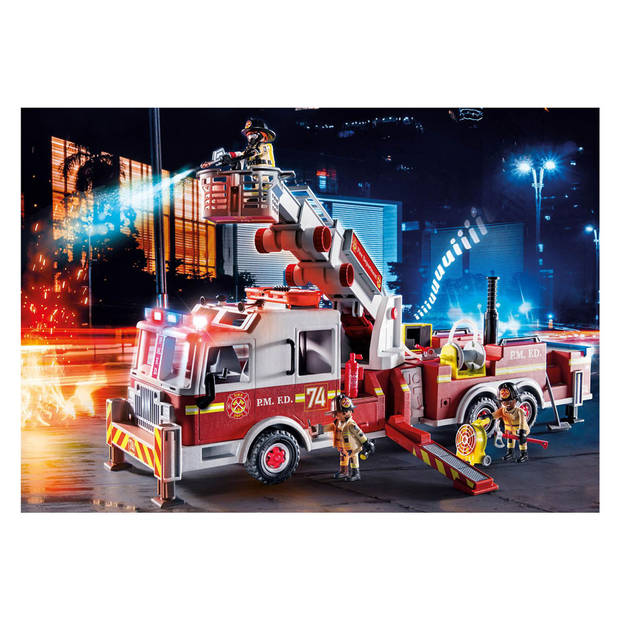 PLAYMOBIL City Action Brandweerwagen: US Tower Ladder - 70935