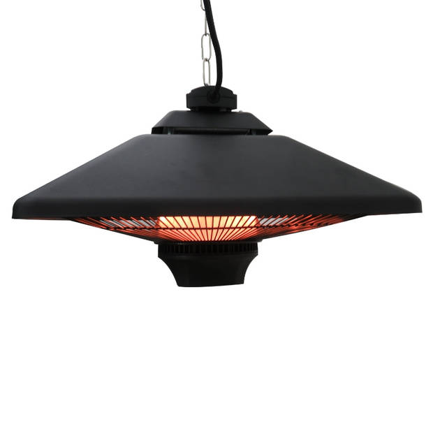 Terrasverwarmer - Hangend - Hangende terrasverwarming - Buitenverwarming - Met verlichting - Met afstandsbediening -...