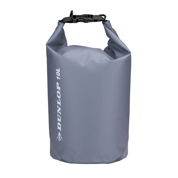 Dunlop Drybag - 10 Liter - Waterdichte Tas - Duurzaam PVC - Stof- en Waterdichte zak - Unisex - Grijs
