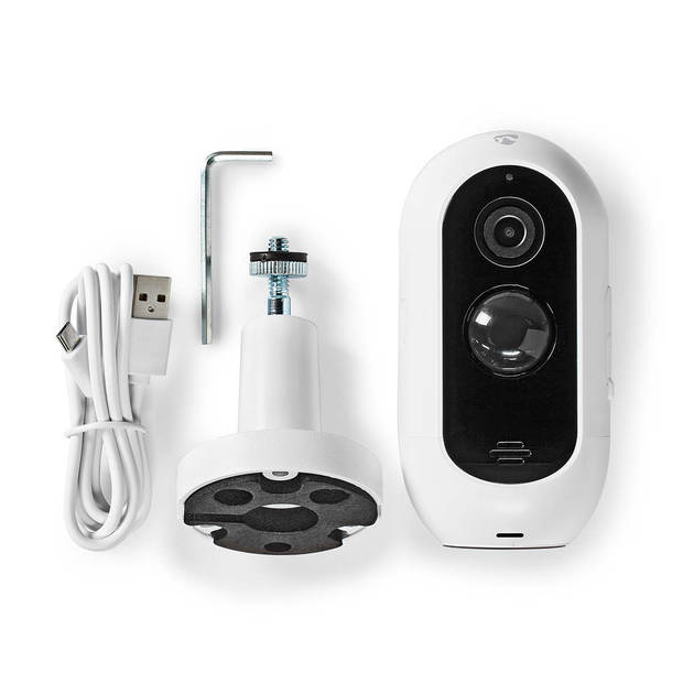 Nedis SmartLife Camera voor Buiten - WIFICBO30WT - Wit
