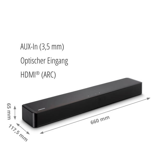 MEDION P61155 2.0 Soundbar met Bluetooth (incl. afstandsbediening, aanraakbediening, HDMI…