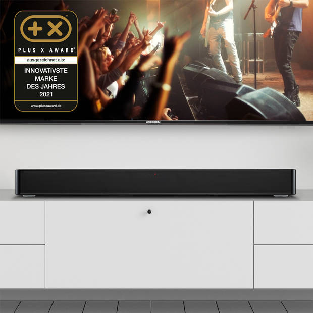 MEDION P61155 2.0 Soundbar met Bluetooth (incl. afstandsbediening, aanraakbediening, HDMI…