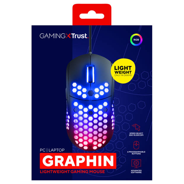 Trust Gaming GXT 960 Graphin Lichtgewicht Gaming Muis