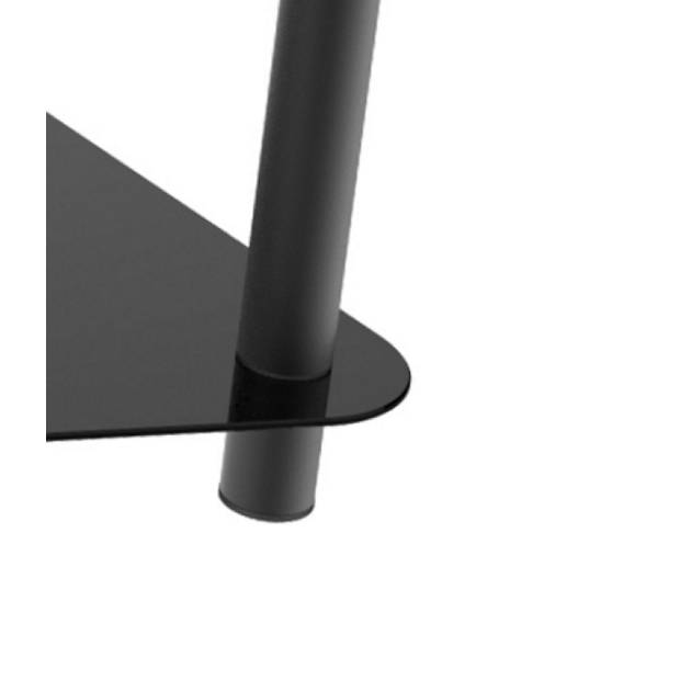 TV kast meubel - TV dressoir - audio meubel - 80 cm breed - zwart
