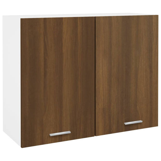 vidaXL Hangkast 80x31x60 cm bewerkt hout bruin eikenkleur