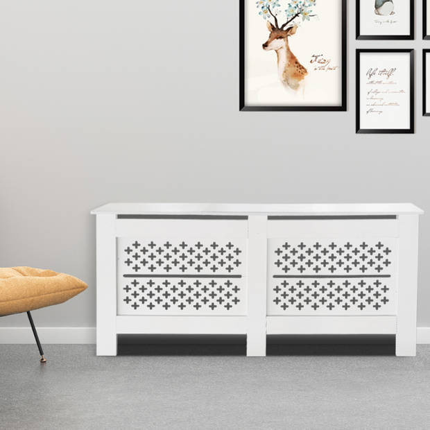 Radiatorombouw - verwarmingsombouw - radiatoromkasting - 172 cm x 82 cm - wit