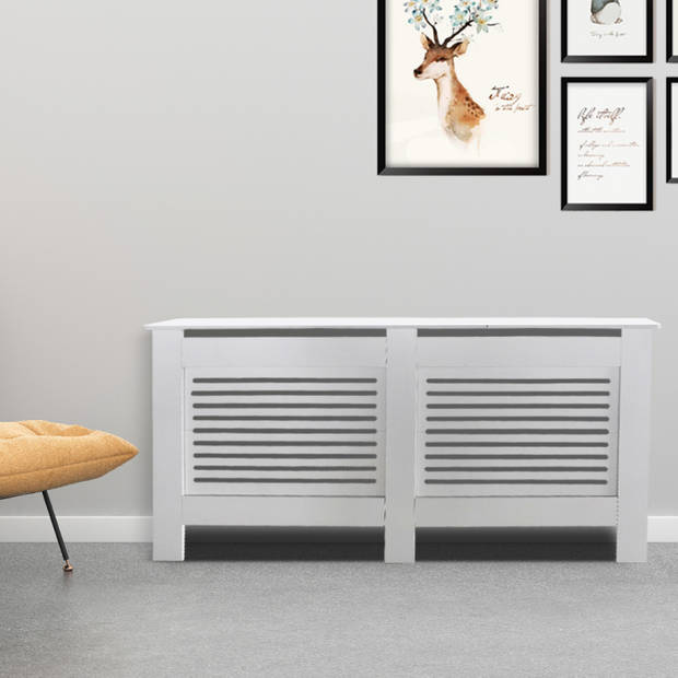 Radiatorombouw - verwarmingsombouw - radiatoromkasting - 152 cm x 82 cm - wit