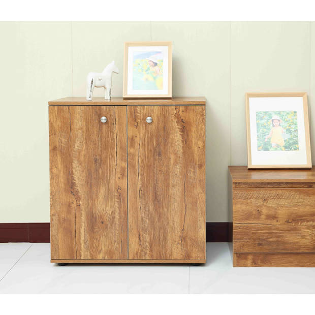 Dressoir wandkast - archiefkast - bruin