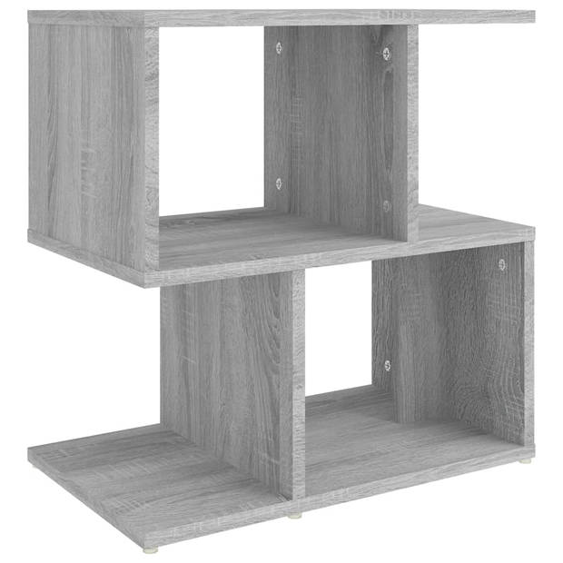 vidaXL Nachtkastjes 2 st 50x30x51,5 cm bewerkt hout grijs sonoma eiken