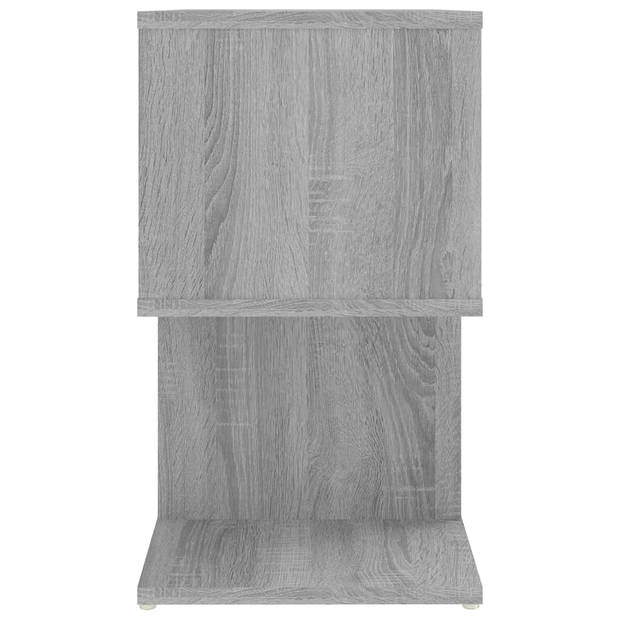 vidaXL Nachtkastjes 2 st 50x30x51,5 cm bewerkt hout grijs sonoma eiken