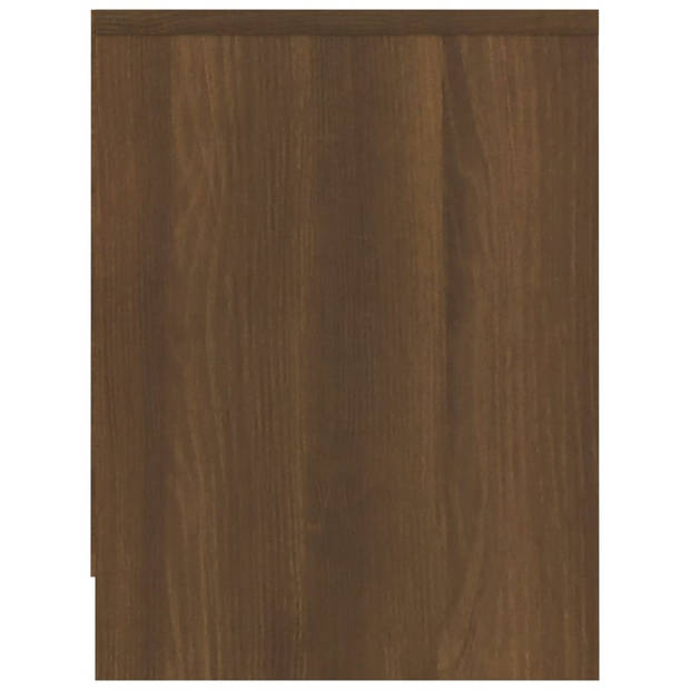 vidaXL Nachtkastjes 2 st 40x30x40 cm bewerkt hout bruineikenkleurig