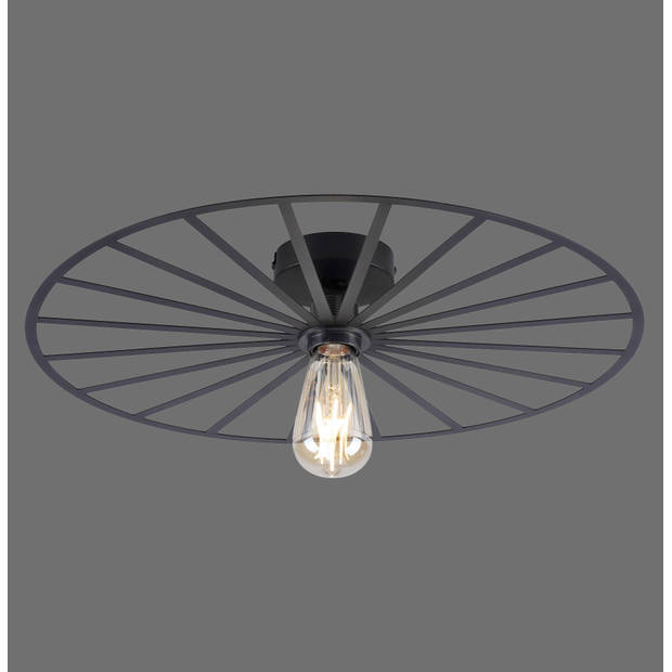 Paul Neuhaus Plafondlamp Isabella Ø 50 cm zwart