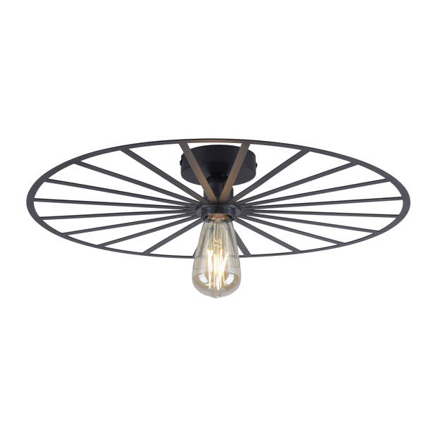 Paul Neuhaus Plafondlamp Isabella Ø 50 cm zwart