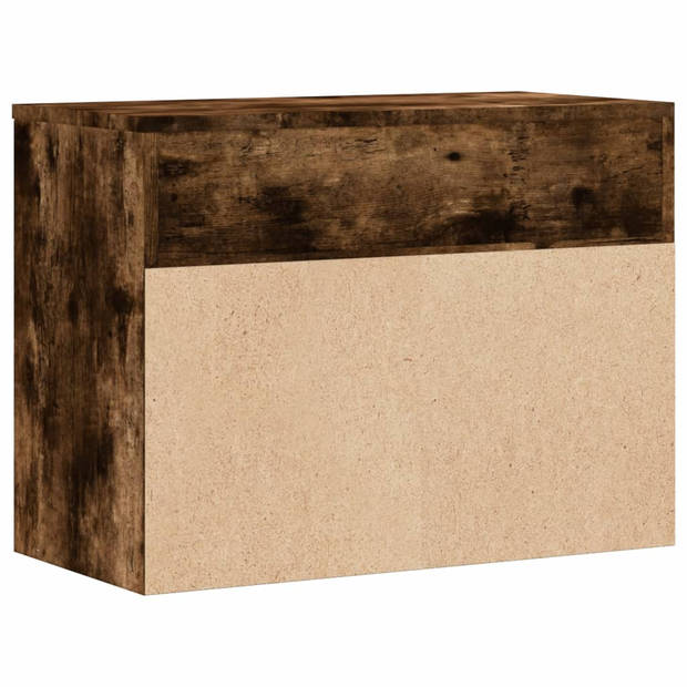 vidaXL Schoenenbank 60x30x45 cm bewerkt hout gerookt eikenkleurig