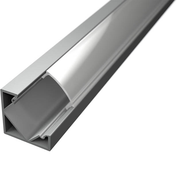 LED Strip Profiel - Delectro Profi - Aluminium - 1 Meter - 18.5x18.5mm - Hoekprofiel