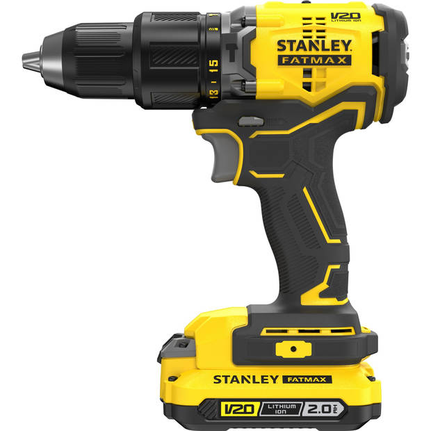 Stanley FatMax Brushless schroefklopboormachine in koffer, 18 V, 2 x 2.0 AH