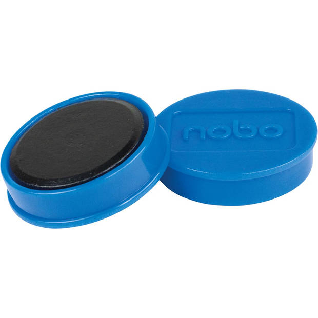 Nobo magneten voor whiteboard diameter van 32 mm, pak van 10 stuks, blauw