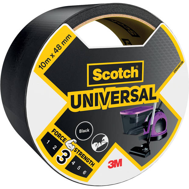 Scotch ducttape Universal, ft 48 mm x 10 m, zwart