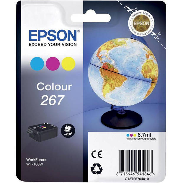 Epson inktcartridge 267, 200 pagina's, OEM C13T26704010, 3 kleuren