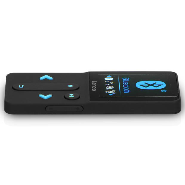 MP3/4-speler met Bluetooth® en 8 GB Lenco Zwart-Blauw