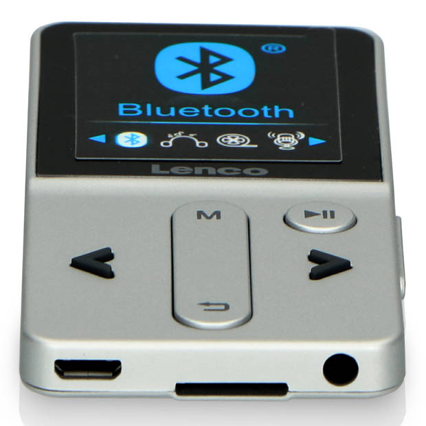 MP3/4-speler met Bluetooth® en 8 GB Lenco Zilver