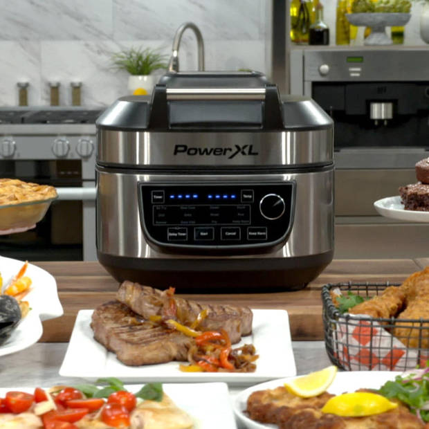 PowerXL Multicooker – 12-in-1 fornuis met AirFryer functie – voor frituren, koken, frituren en als elektrische grill
