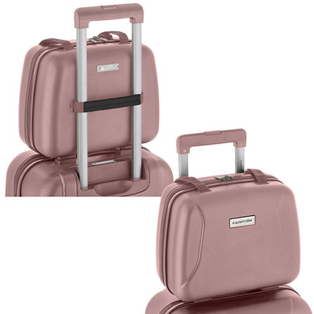 CarryOn ‘Skyhopper’ Beautycase Make-up Koffer Luxe Toilettas Cijferslot Roze