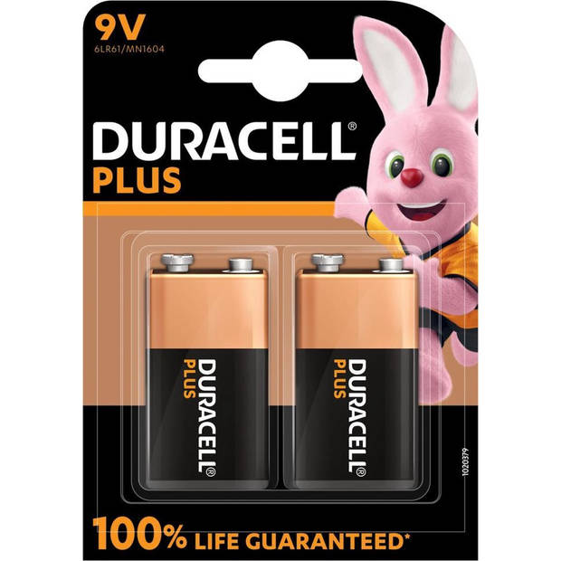 Duracell Plus Alkaline 9V batterijen - 6 stuks