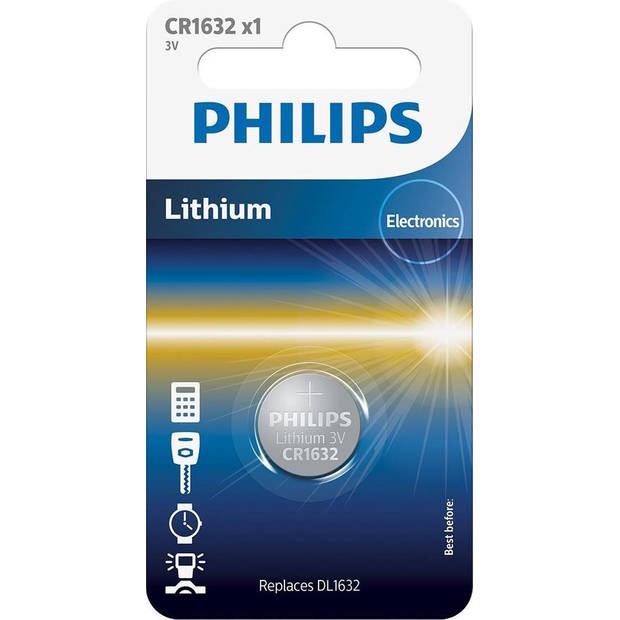 Philips Minicells Batterij CR1632