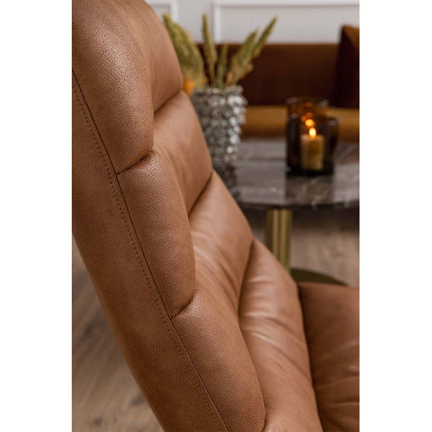 Milford fauteuil cognac.