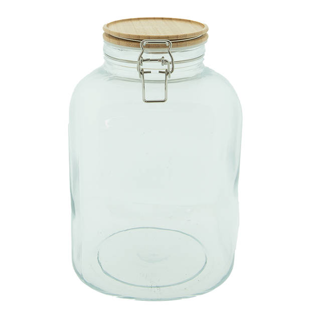 Clayre & Eef Voorraadpot 2800 ml Glas Voorraadbus Transparant Voorraadbus