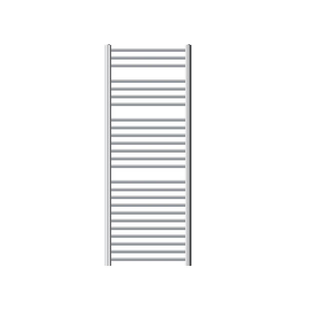 Badkamerradiator Sahara 600x1500 mm chroom gebogen met zijaansluiting