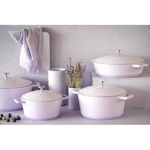 Braadpan, Gietaluminium, 20 cm, 2.5 L, Lavendel - MasterClass