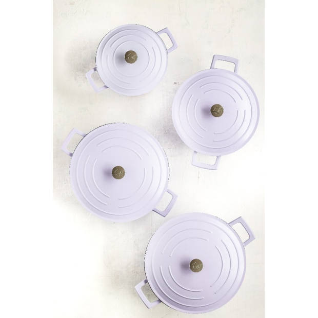 Braadpan, Gietaluminium, 20 cm, 2.5 L, Lavendel - MasterClass