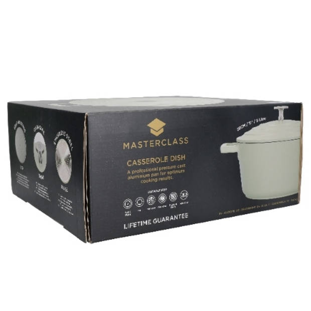 Braadpan, Gietaluminium, 28 cm, 5 L, Mint Groen - MasterClass