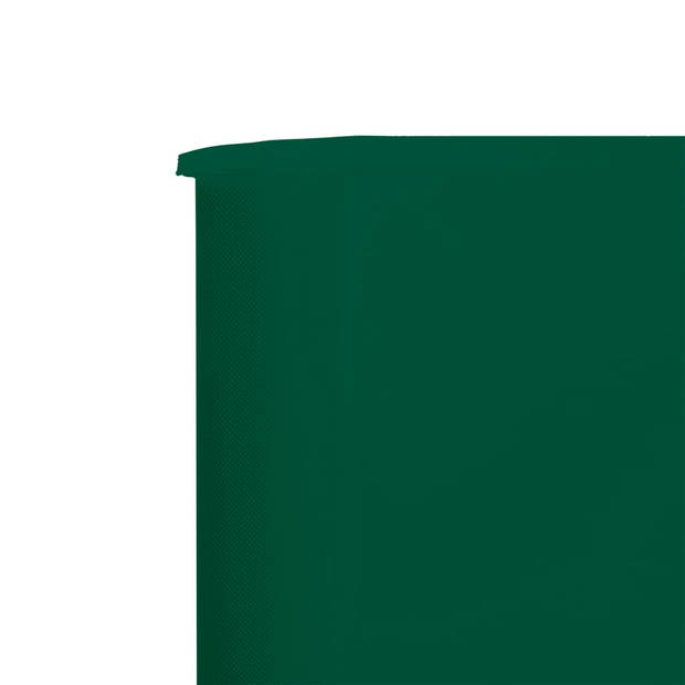 The Living Store Inklapbaar Windscherm - 800 x 120 cm - Groen - Nonwoven en Hout