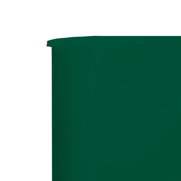 The Living Store Inklapbaar Windscherm - 600 x 160 cm - Groen - Nonwoven stof