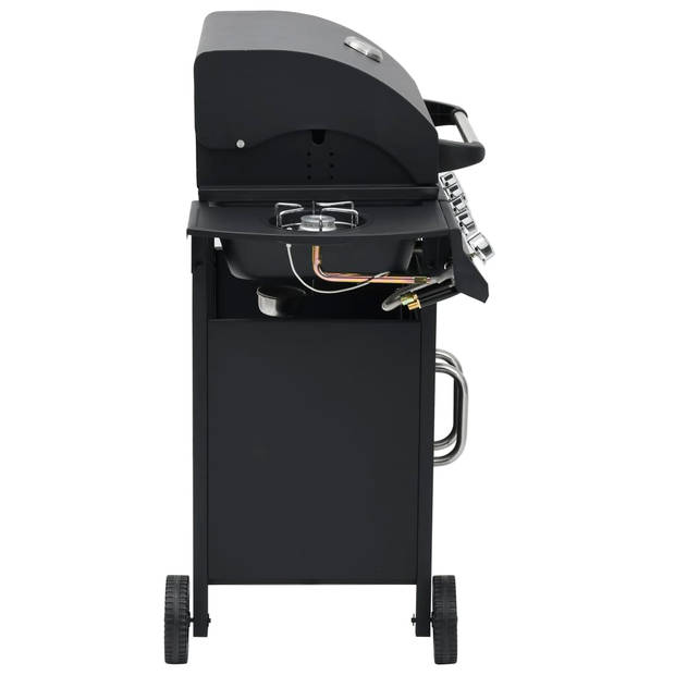 The Living Store Gasbarbecue - X- BBQ - 121.5 x 55 x 107 cm - zwart