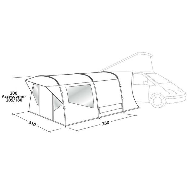 Easy Camp Tent Wimberly grijs